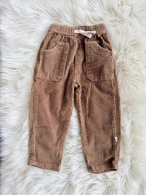 Easy-Peasy Kids Corduroy Pull-On Pants - Brown
